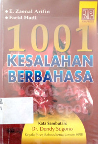 Seribu satu kesalahan berbahasa: Bahan penyuluhan Bahasa Indonesia