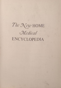 The New Home Medical Encyclopedi Volume 2  D.through I