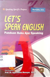 Let's speak english; panduan buku ajar speaking